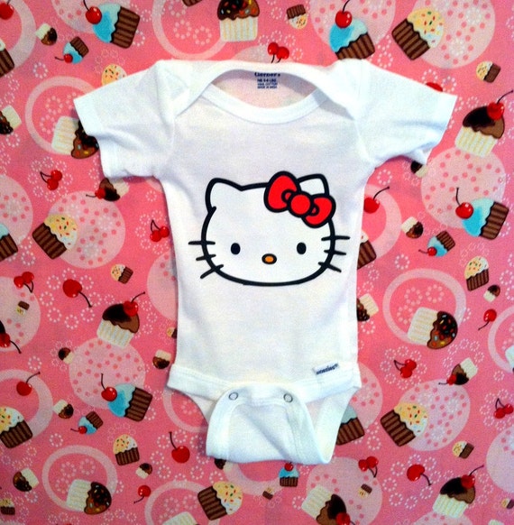 Hello Kitty Heart Newborn Baby Onesie