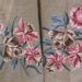 Do not buy Reserved for Ebru* Floral Needlepoint Canvases Two Large Preworked