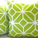 Trina Turk pillow cover, Trellis Bright Apple Green 18 x 18