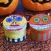 Day of the Dead primitive Halloween Trick or Treat art spirit boxes bags