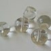 Vintage glass buttons 5 pcs