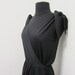 1970s Diane von Fürstenberg Black Maxi Wrap Dress with Full Skirt - Disco - Size 6 - Vegan