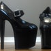 Reserved for Veronica Insane Lolita Platform Mary Jane Stilleto Pumps Heels Ankle Boots with Strap Gothic Fetish Dominatrix Costume