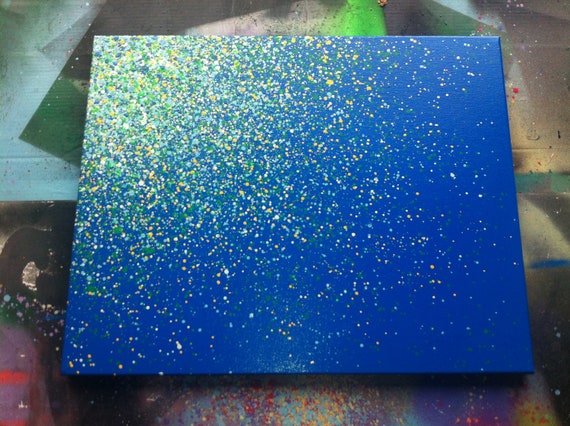splatter paint canvas ideas