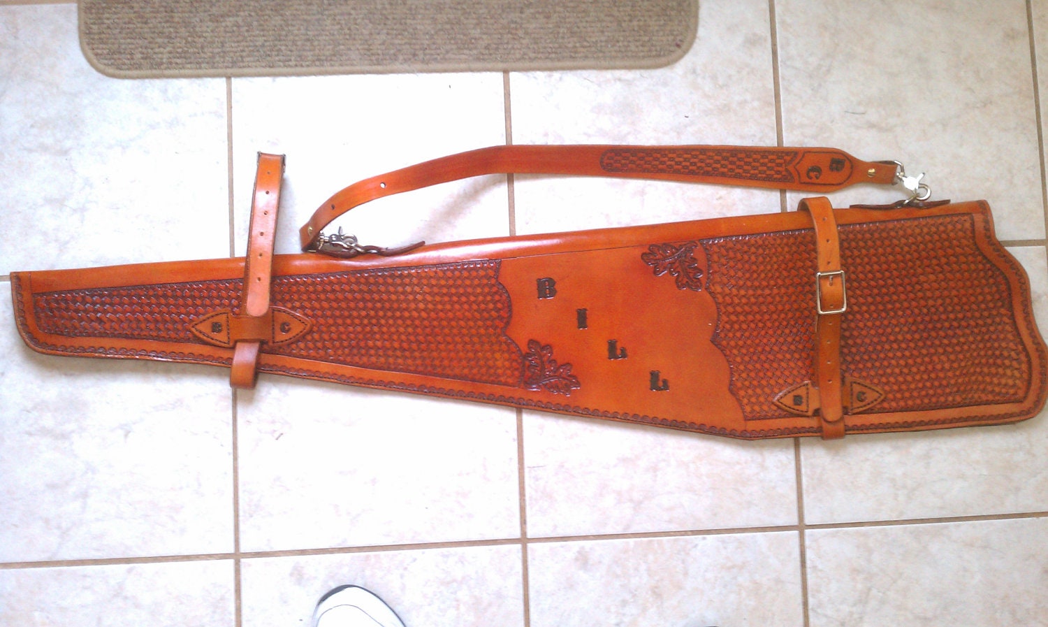 Custom Leather Rifle Scabbard