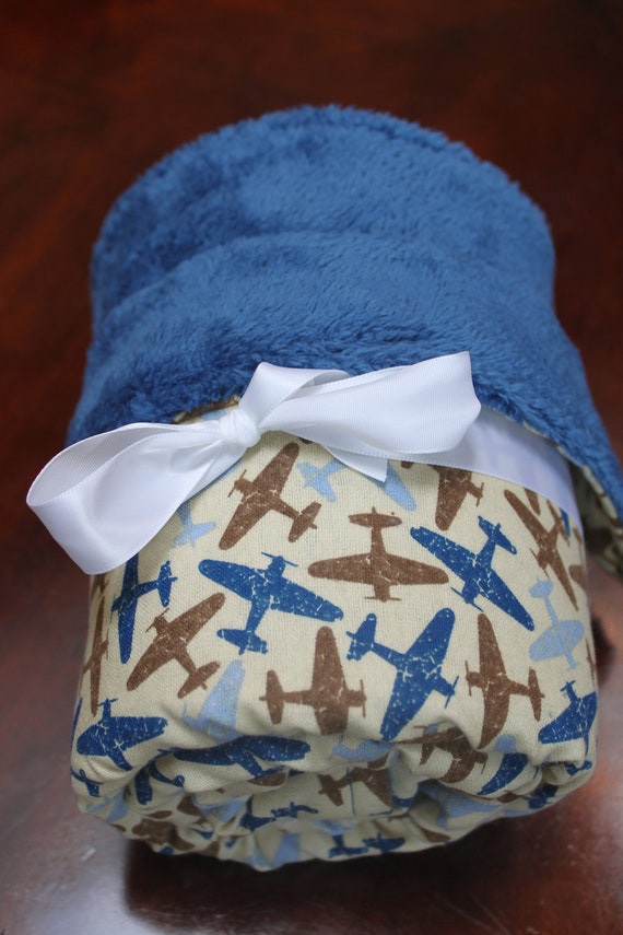 Airplane baby blanket