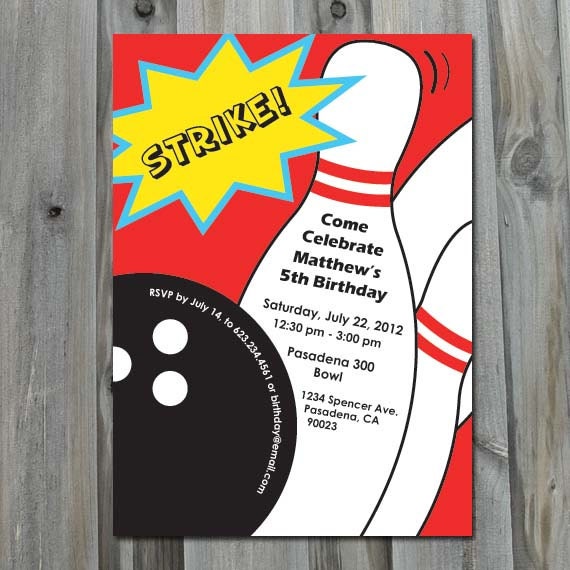 Downloadable Bowling Party Invitations 10