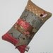 Quilted Tuffet Pincushion with Wool Felt Heart Embellishment