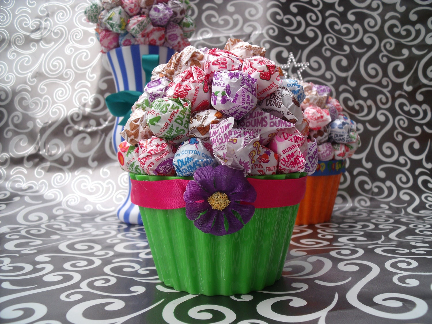 Dum Dum Lollipop Cupcake / Bouquet by JessieRaesBoutique on Etsy