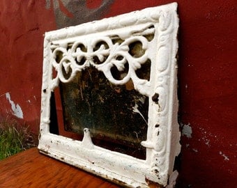 Antique White Register Vent Cover Picture Frame