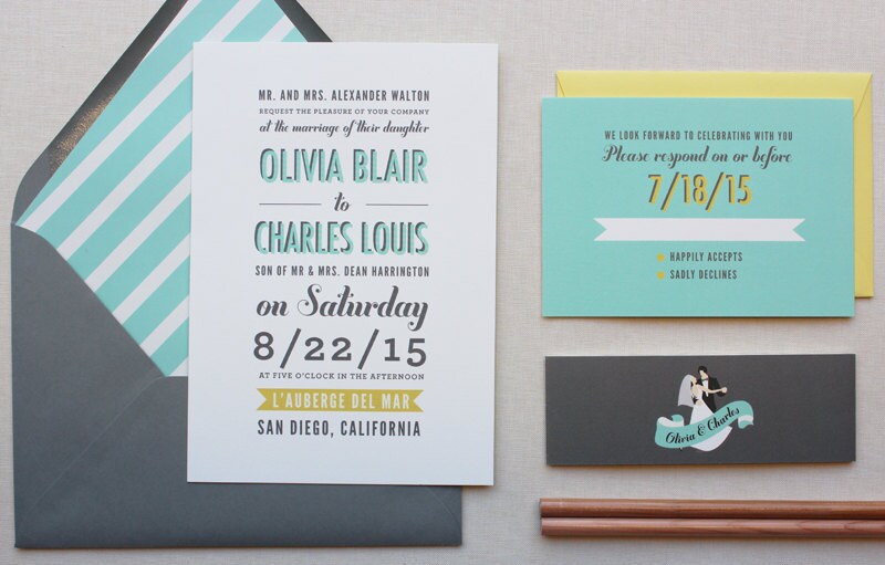 Modern wedding day invitation wording
