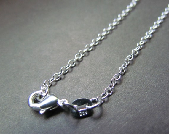 silver necklace 28 inch necklace sterling silver necklace