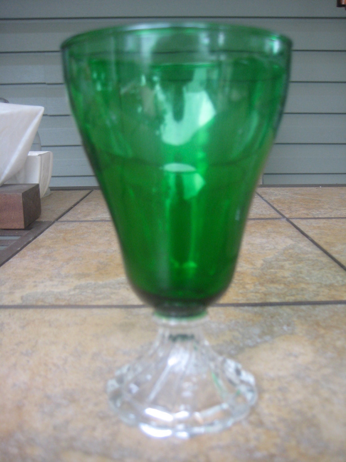 vintage green tea glasses