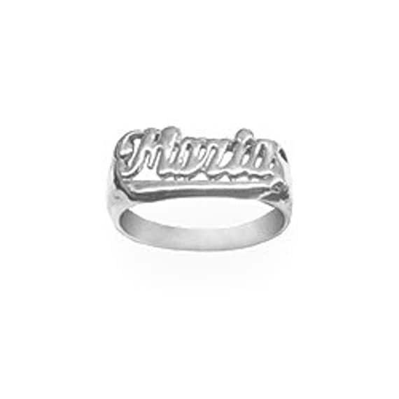 Name Ring 925 Sterling Silver Personalized Name Ring with Name