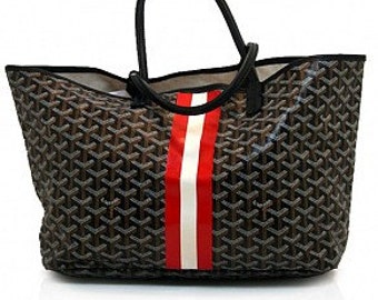 Goyard St Louis MM Base Shaper Purse Tote Custom Made Flame Polished Edges