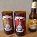 Dead Guy Ale Recycled Beer Bottle Glasses made from Rogue Ale Beer Bottles Set of 2