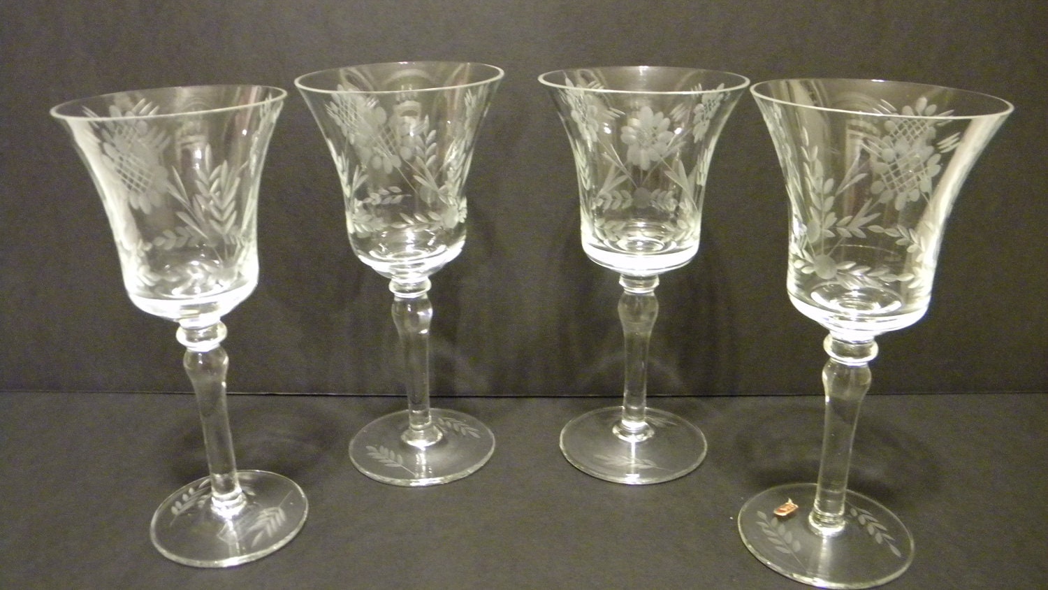 Vintage Wine Goblets 4