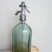 Vintage Light Green Seltzer Bottle - Romanian vintage bottle with aluminium top - home decor - bars decor - industrial decor