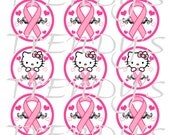 Items similar to Hello Kitty Inspired Breast Cancer Awareness Pink ...