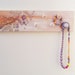 Cross Stitch Wood Wall Rack 5 Knobs