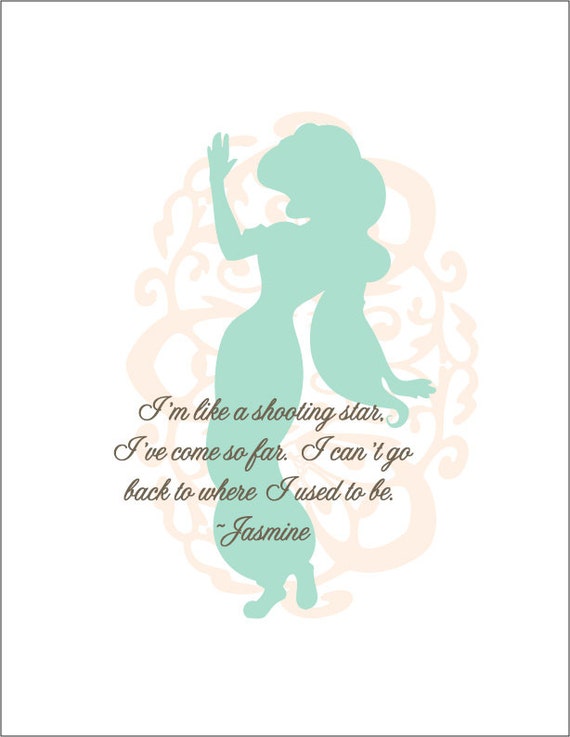 Items Similar To Walt Disney Princess Jasmine Print On Etsy