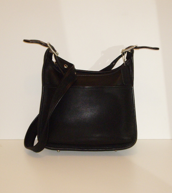 COACH Classic Legacy Zip Bag Vintage Black Leather Shoulder