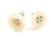 White American Eagle Button Earrings
