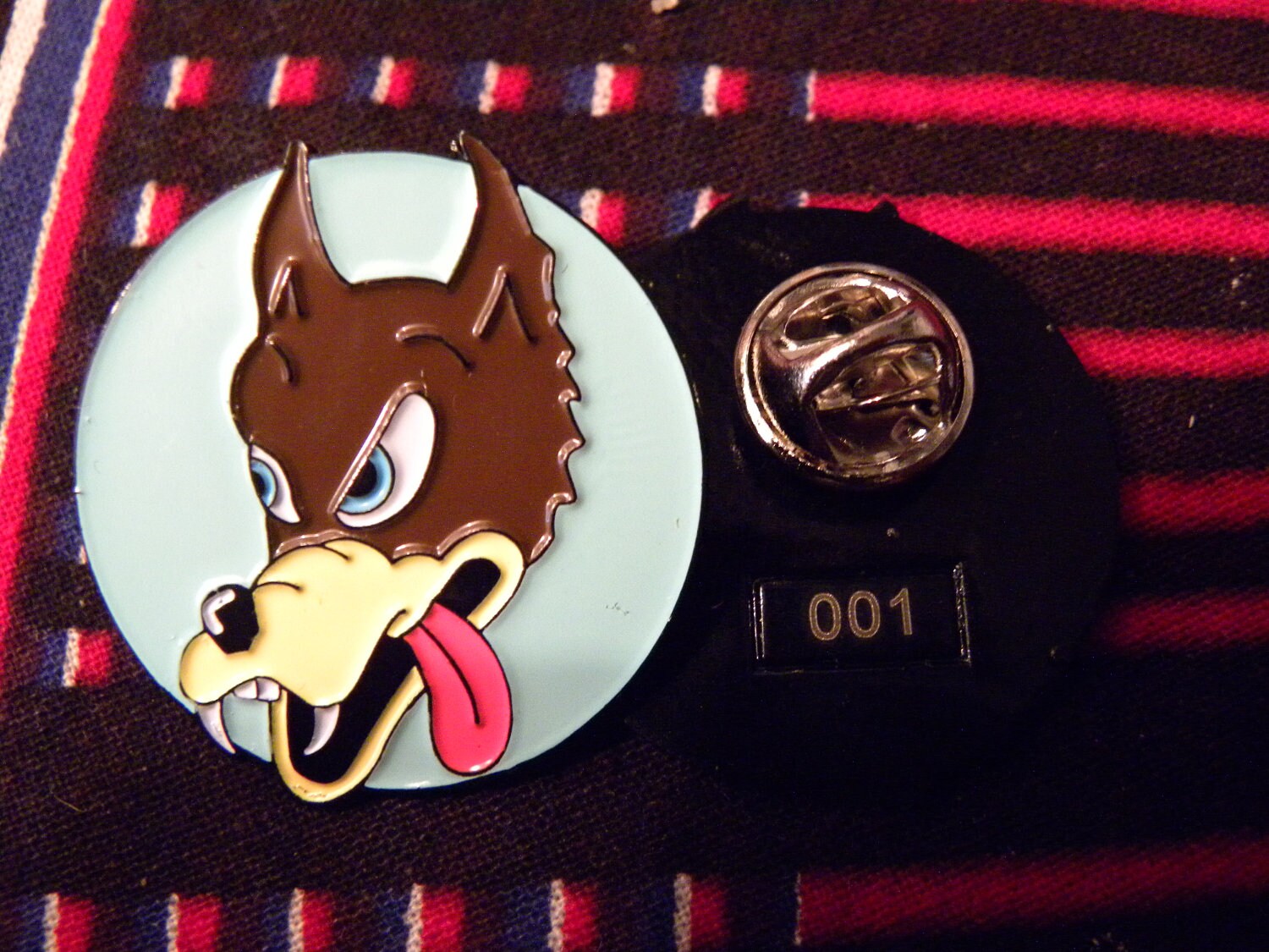 Jerry Garcia's original Wolf sticker Pin by EasyWindTrade on Etsy