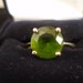 Peridot Ring in Sterling Silver Size 8
