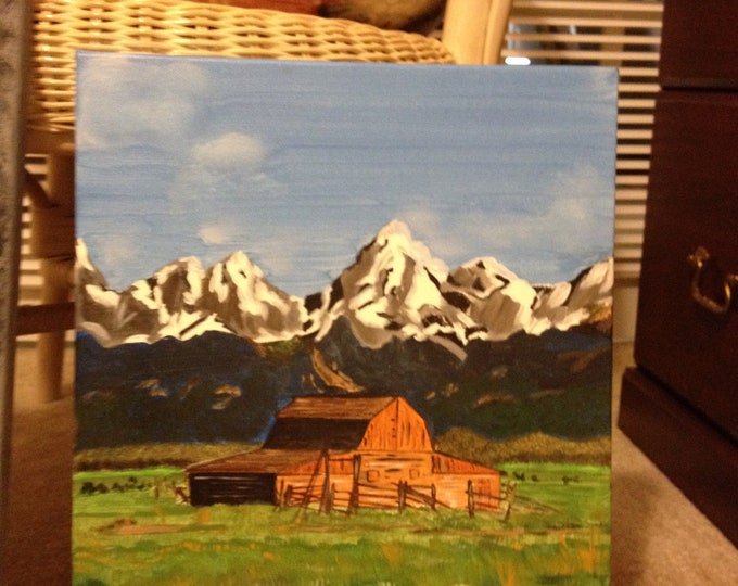 Colorado View - Acrylic on 12 x 16 canvas - no frame
