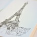 Eiffel Tower Art print of my original drawing of a Paris
