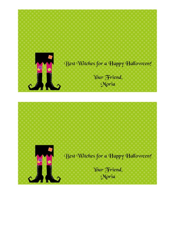 Printable Green Witch Treat Bag Topper Il_570xn