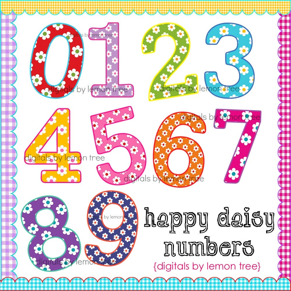vintage numbers clipart - photo #47