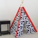 Cow print teepee, Kids Tent, Play Tent, Tepee, Play fort, Children's Tent with Cow applique