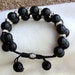 Mens Shamballa Bracelets-Onyx
