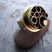 Recycled Brass Tubes Industrial Ring, OOAK