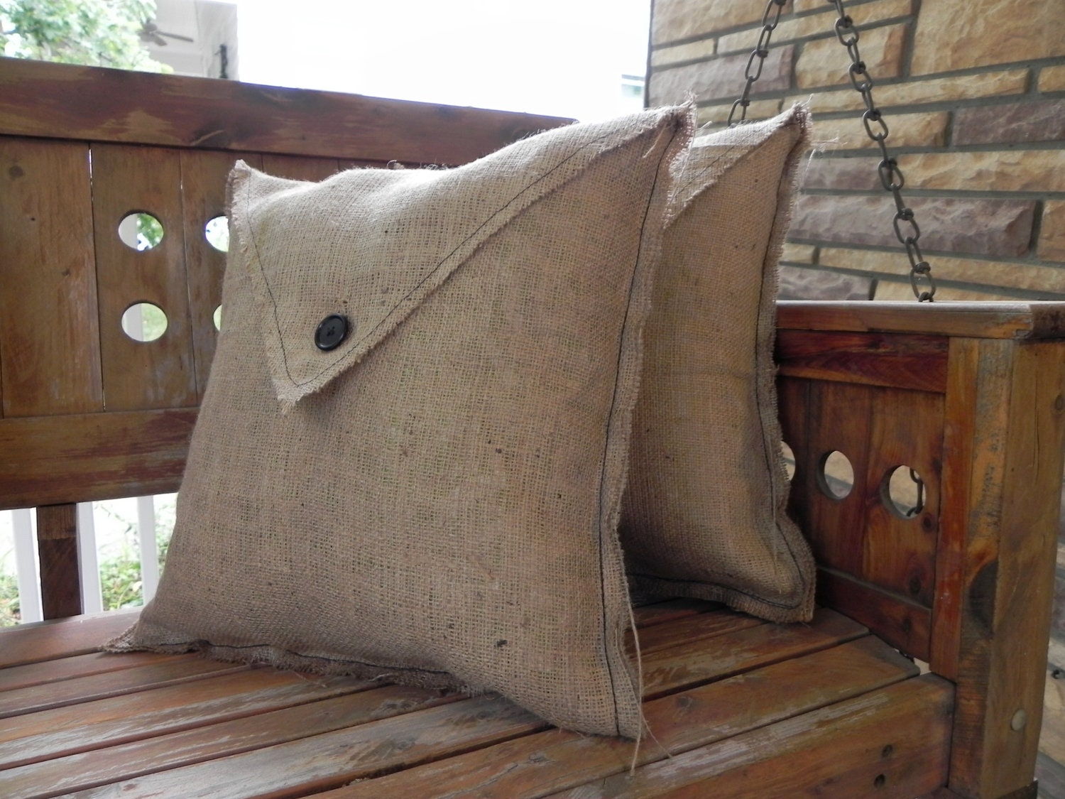 Burlap Pillow Cover 2pk By RedHouseWorkshop On Etsy