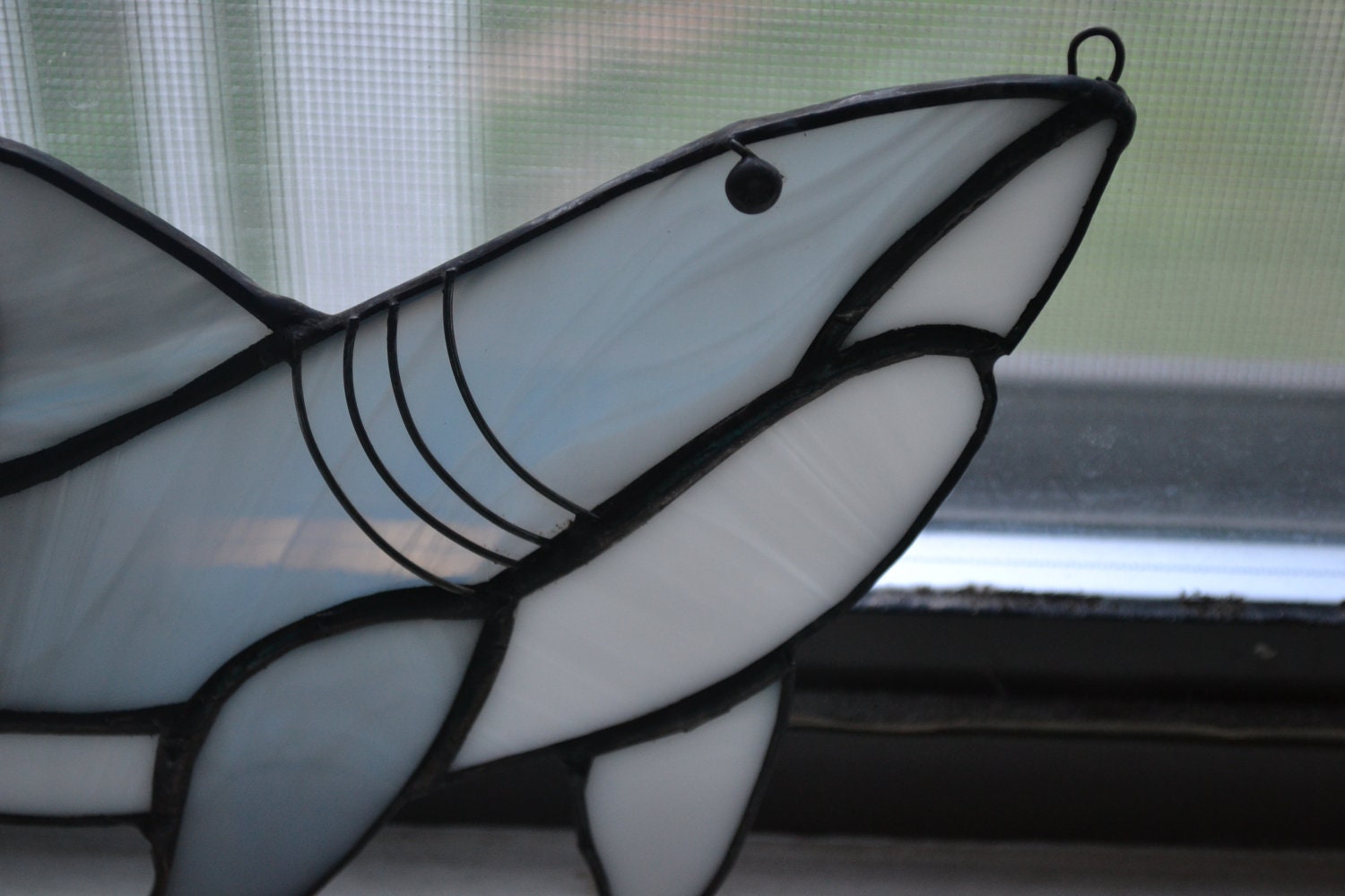 Great White Shark Stain Glass