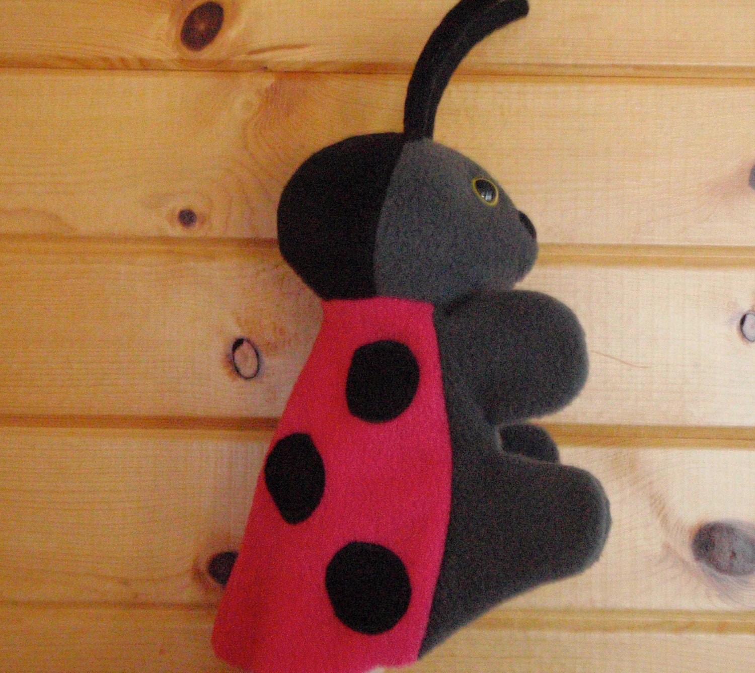 Lady Bug Hand Puppet by PuppetParty on Etsy