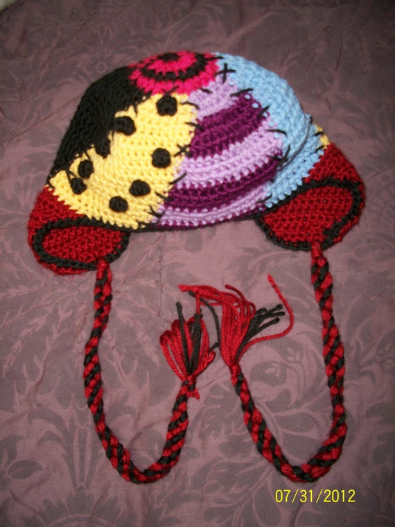 Items similar to Nightmare Before Christmas Sally Inspired Crochet Beanie on ...