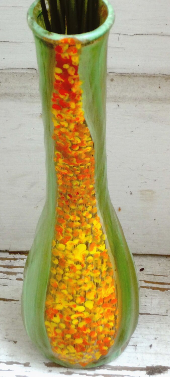 Corn cob bud vase ear of corn vase hand painted corn vase