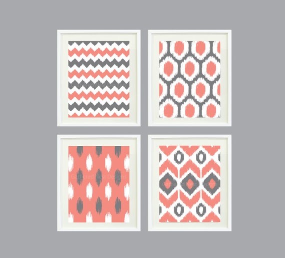 Coral Colored Wall Decor