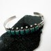Vintage Native American Navajo Woman's Turquoise and Silver Bracelet, USA ca. 1940-50.
