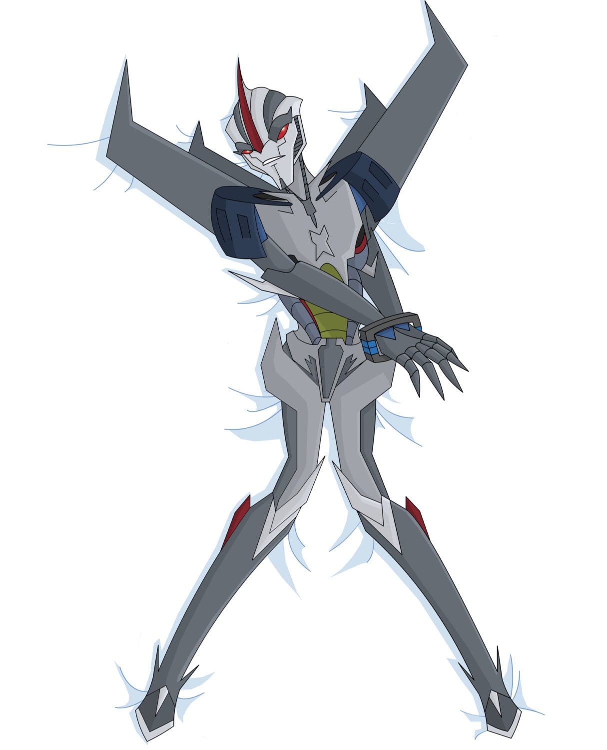 Transformers Prime Starscream Body Pillow Case