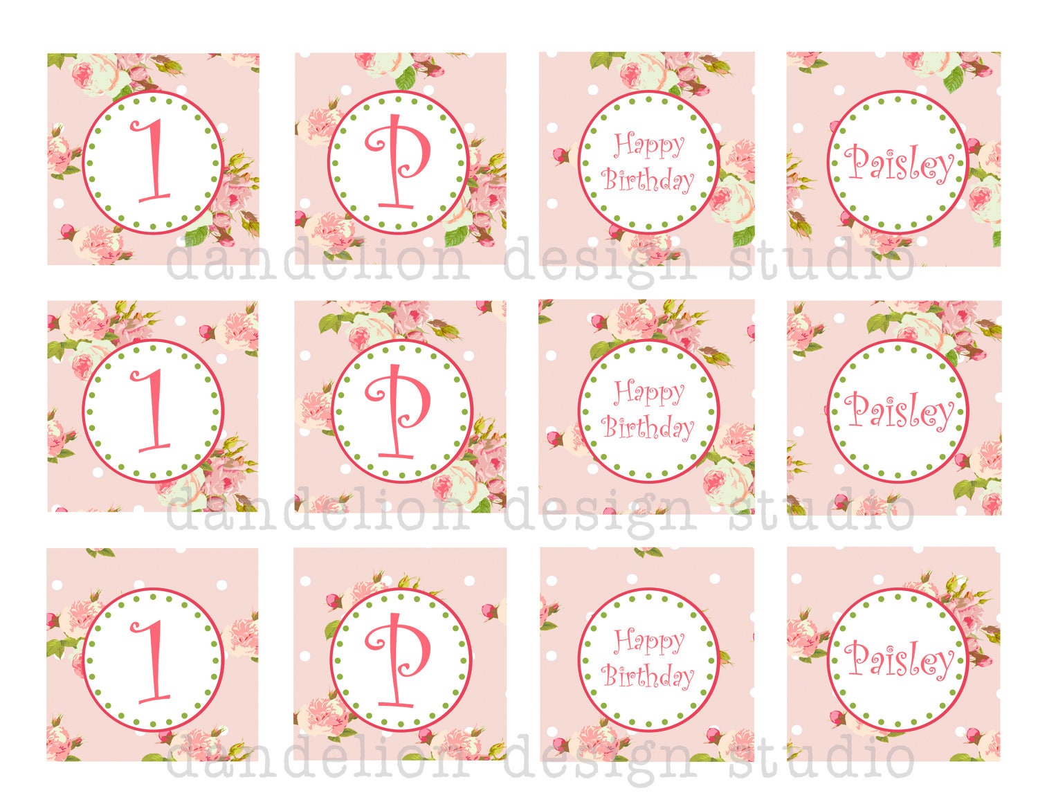 printable party tags bright shabby chic party collection printable party tags bright shabby chic party collection