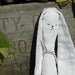 Stuffed Toy Dog White Modern / Minimalist / Quirky Eco Small Soft Animal Upcycled Irish Linen / Nursery Decor / UK Seller / Bramble and Oak