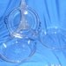 Lot of 3 7" PYREX Petite Pie Plate Glass Dish 207 SCALLOPED HANDLES 7 Inch