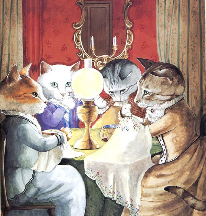 Victorian Cats Susan Herbert Antique / Vintage Art Prints