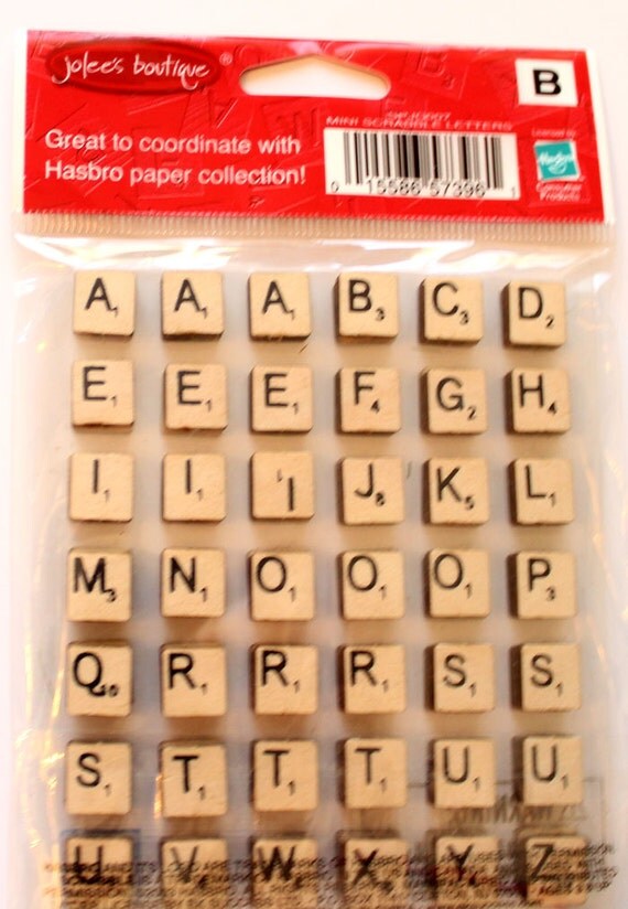 Scrabble Letter Stickers Jolee's EK Success Scrabble