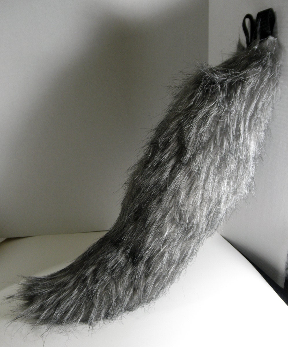 Deluxe Edition 23in Wolf Grey Tail Costume Cosplay
